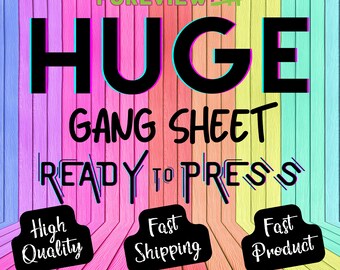 DTF Transfers, DTF Prints, Custom DTF Transfer Gang Sheet, Dtf Gang Sheet, Heat Transfer Designs Ready to Press, Dtf Transfers Custom