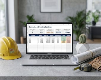 Contractor Job Costing Spreadsheet: Excel, Google Sheets Trade Business Tracker