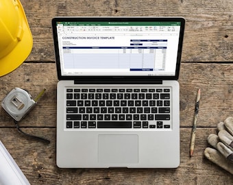 Construction Invoice Template — Builder and Contractor Progress Claim for Excel, Google Sheets