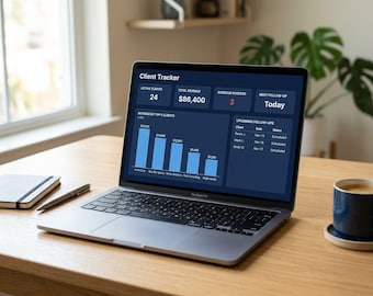 Client Tracker Spreadsheet: CRM, Invoices, Projects (Excel, Google Sheets)