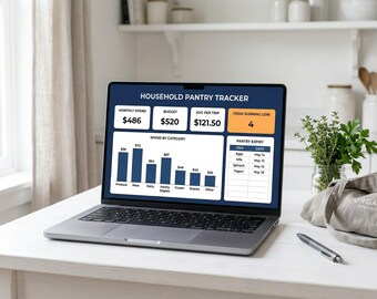 Grocery Shopping List & Pantry Tracker: Budget, Price Comparison (Digital Download)