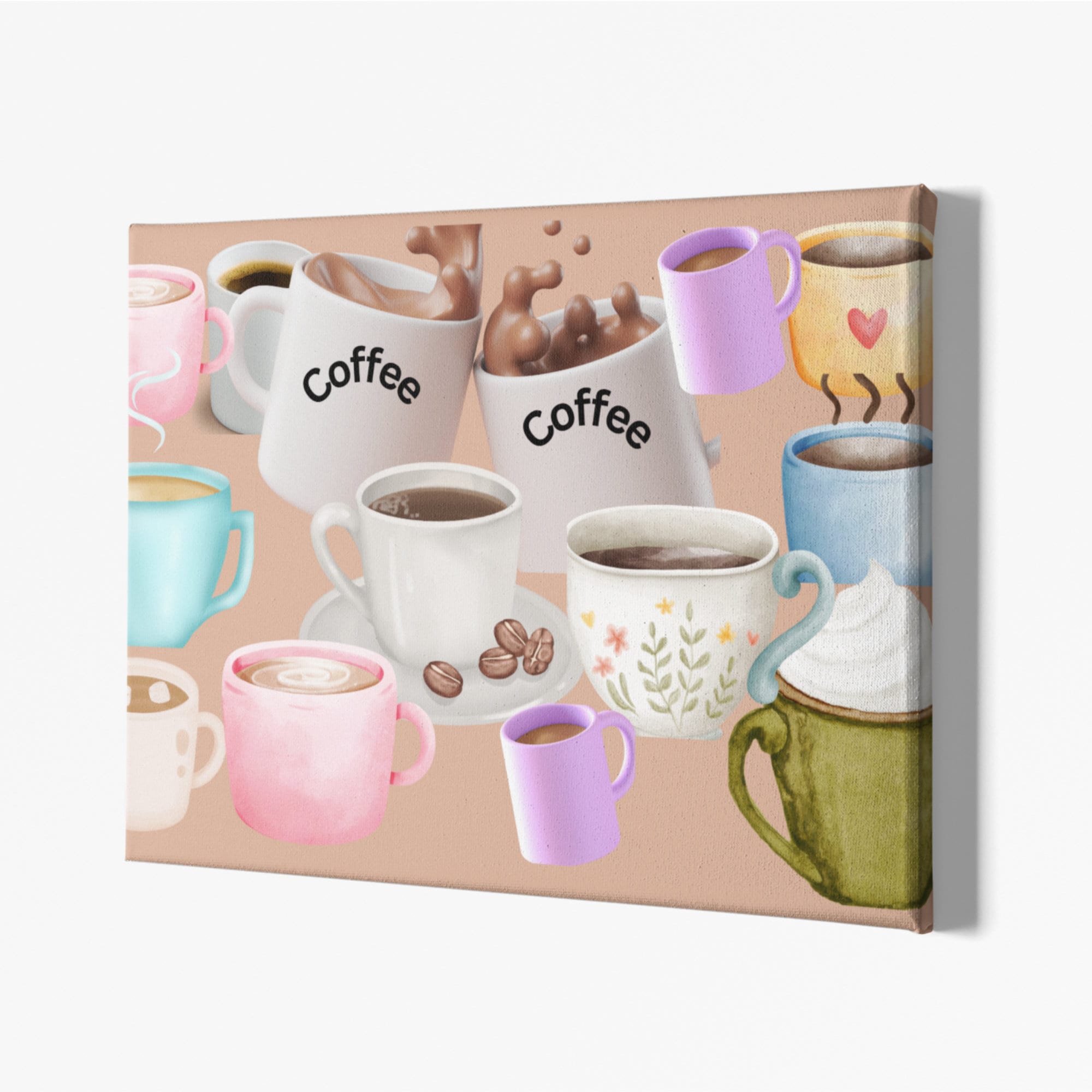 Coffee Wall Art, Coffee Wall Decor, Coffee Canvas Art, Canvas Print