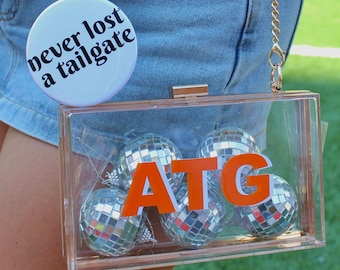 Sticker monogramme double épaisseur (pour un sac à main transparent)