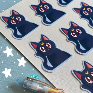 sailor moon, luna | vinyl sticker