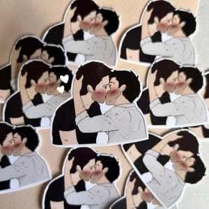 hunters kiss | supernatural, destiel | vinyl sticker