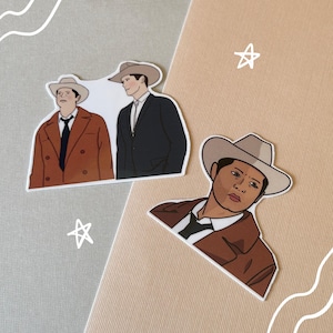 i'm your huckleberry, cowboy castiel | supernatural, destiel | vinyl stickers