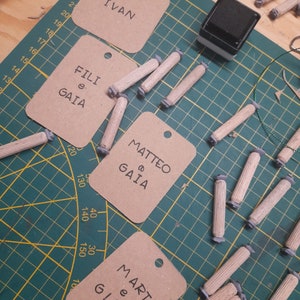 Timbri lettere alfabeto e numeri per carta, argilla e ceramica  - Resin Punch alphabet letters and numbers for paper, clay and craft
