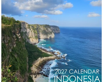 2027 Indonesia Wall Calendar: Travel & Nature Photography