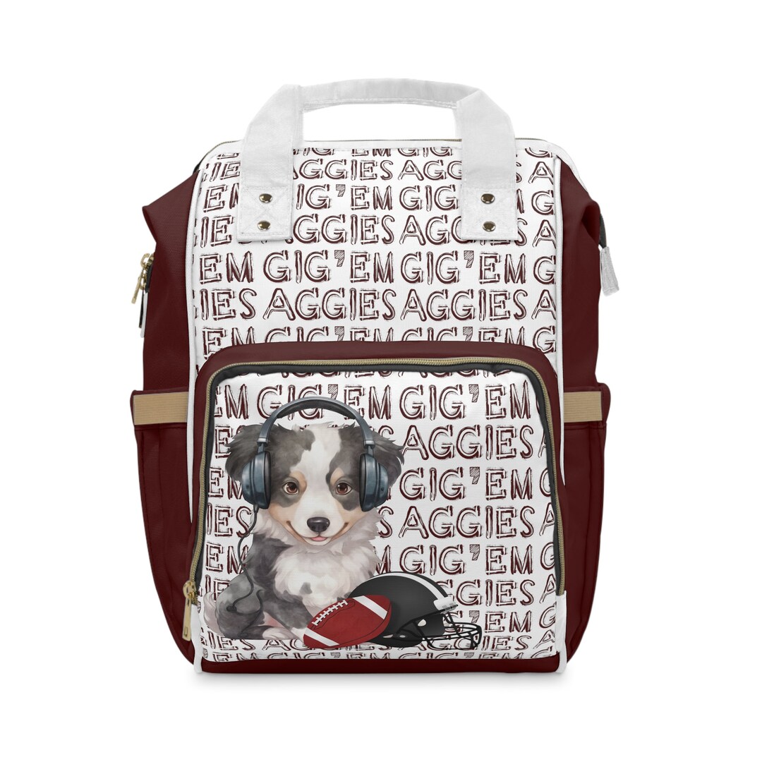 TEXAS A&M Football Diaper Bag the Perfect Gift for Fanatics Etsy