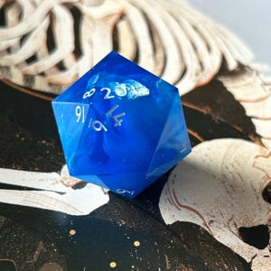 Exuma - handmade resin sharp edge polyhedral dice, DnD, D&D, RPG Dice, Dungeons and Dragons