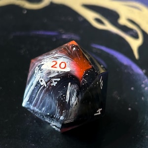 Circinus - handmade resin sharp edge polyhedral dice, DnD, D&D, RPG Dice, Dungeons and Dragons
