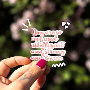 You are so Strong Aufkleber - Auto Aufkleber - Fenster Aufkleber - Motivationszitat - Positive Affirmation - Vinyl Aufkleber - Laptop Aufkleber
