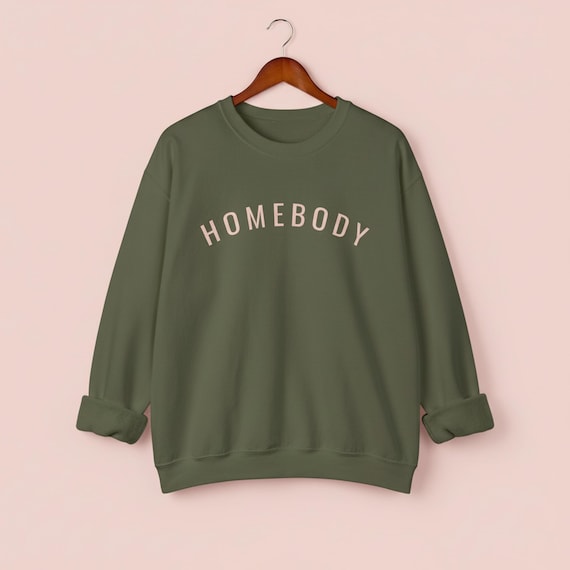Homebody Lounge Sweatshirt | Slouchy Crewneck | Introvert Gift | Home Body Club | Oversized Sweatshirt | Cozy Self Care Apparel