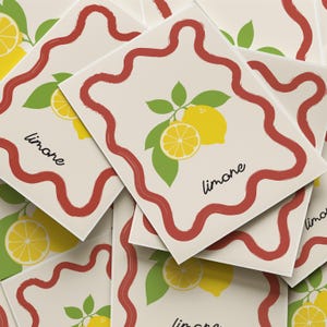 Limone Print - Italian Lemon Kitchen Print - Italy Wall Art - Lemons Art Print - Kitchen Prints - Unique Art - Food Lover - Italian Amalfi