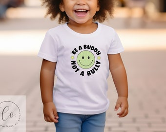 Buddy Up for School - Cute Toddler T-Shirt, Youth Anti-Bullying Tee, Be Kind Shirt, Unique Back to School Gift, One of a Kind Toddler Shirt