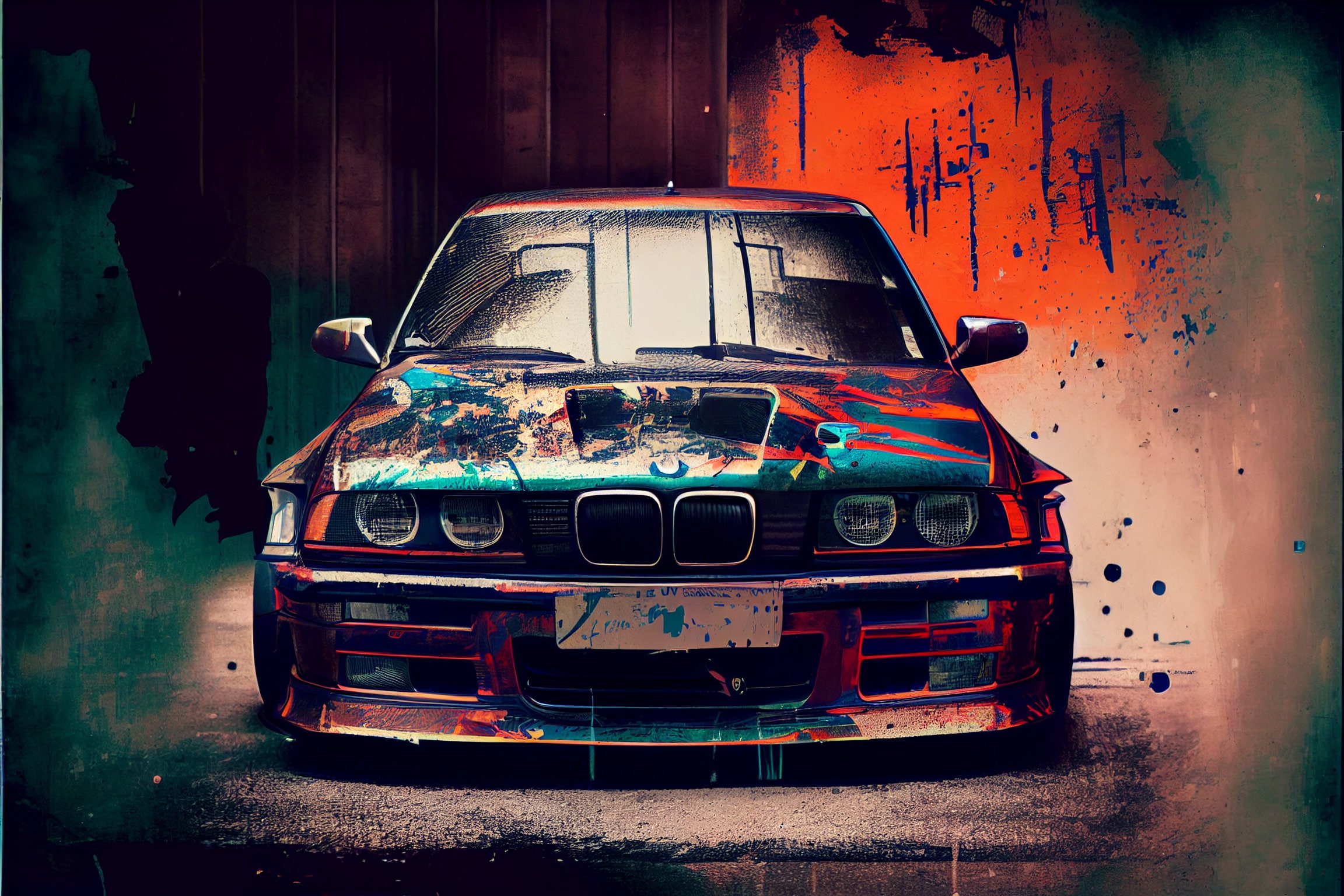 BMW M3 E36 Vintage Poster - Turbo Dogma