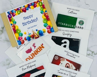 Personalized Birthday Gift Card Book | Custom Gift Box for Friends