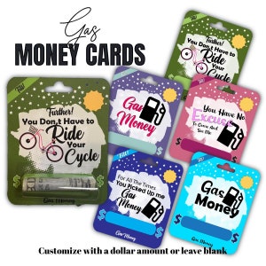 Gas Money Card Holder | Gas Gift Card | Gas Money Gift Card | Cash Money Card | Gift for Adults | Gift Tag | Gift Bag Tag