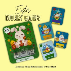 Easter Money Card Holder | Easter Gift Card | Easter Basket Stuffer | Easter Basket Filler | Cash Money Card | Gift for Kids | Gift Tag