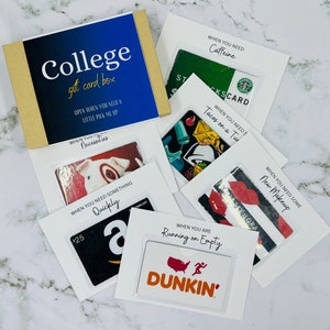 Aangepast College Cadeaukaartboek | Geschenkkaartdoos | Cadeaukaarthouder | Studentencadeau | Tienercadeau | Student | Afstudeercadeau
