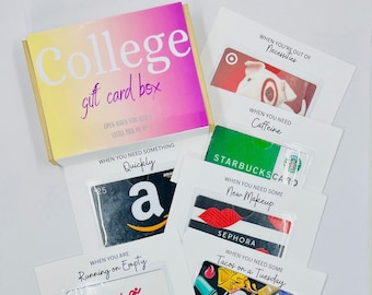 Custom College Gift Card Book | Gift Card Box | Gift Card Holder | Student Gift | Teenage Gift | College Student | Grad Gift