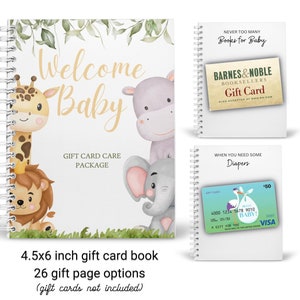 Gedrukt op maat gemaakt boek met nieuwe babycadeaubonnen | Cadeaukaarthouder voor zwangerschap | Cadeau kraamcadeau | Cadeau voor haar | Cadeau vriend | Maak je eigen boek