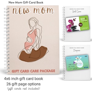 Gedruckt benutzerdefinierte neue Mutter Geschenkkarte Buch | Schwangerschaft Geschenk Kartenhalter | Baby-Dusche-Geschenk | Geschenk für Sie | Freund Geschenk | Gestalte Dein eigenes Buch