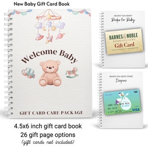 Gedruckt benutzerdefinierte neue Baby Geschenkkarte Buch | Schwangerschaft Geschenk Kartenhalter | Baby-Dusche-Geschenk | Geschenk für Sie | Freund Geschenk | Gestalte Dein eigenes Buch