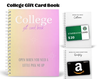Custom College Gift Card Book | Spiral Bound, 4x6 inch