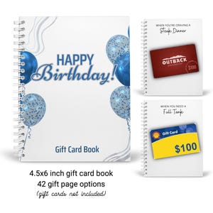 Livro de cartões-presente de aniversário personalizado impresso para ele | Porta-cartões-presente | Presente para pai | Presente para estudante | Presente para o dia dos pais | Presente para marido