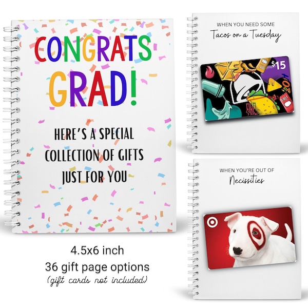 Custom Graduation Gift Card Book | Keepsake