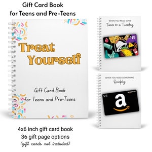 Gedrucktes benutzerdefiniertes Geschenkkartenbuch für Jugendliche | Geschenkkartenhalter | Studenten Geschenk | Teenager Geschenk | College-Studenten-Grad Geschenk | Gestalte Dein eigenes Buch
