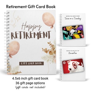 Gedrukt boek met aangepaste pensioencadeaubonnen | Pensioenkaarthouder | Cadeau vriend | Cadeau voor collega | Gepensioneerd | Maak je eigen boek
