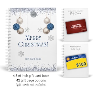 Kundenspezifisches Weihnachtsgeschenk-Kartenbuch für Ihn | Geschenkkartenhalter | Weihnachtsgeschenk | Papa Geschenk | Vatertags Geschenk | Geschenk für Mann
