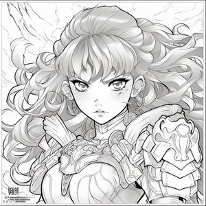 Warrior Princess Coloring Pages for Teens and Adults 40 Printable ...