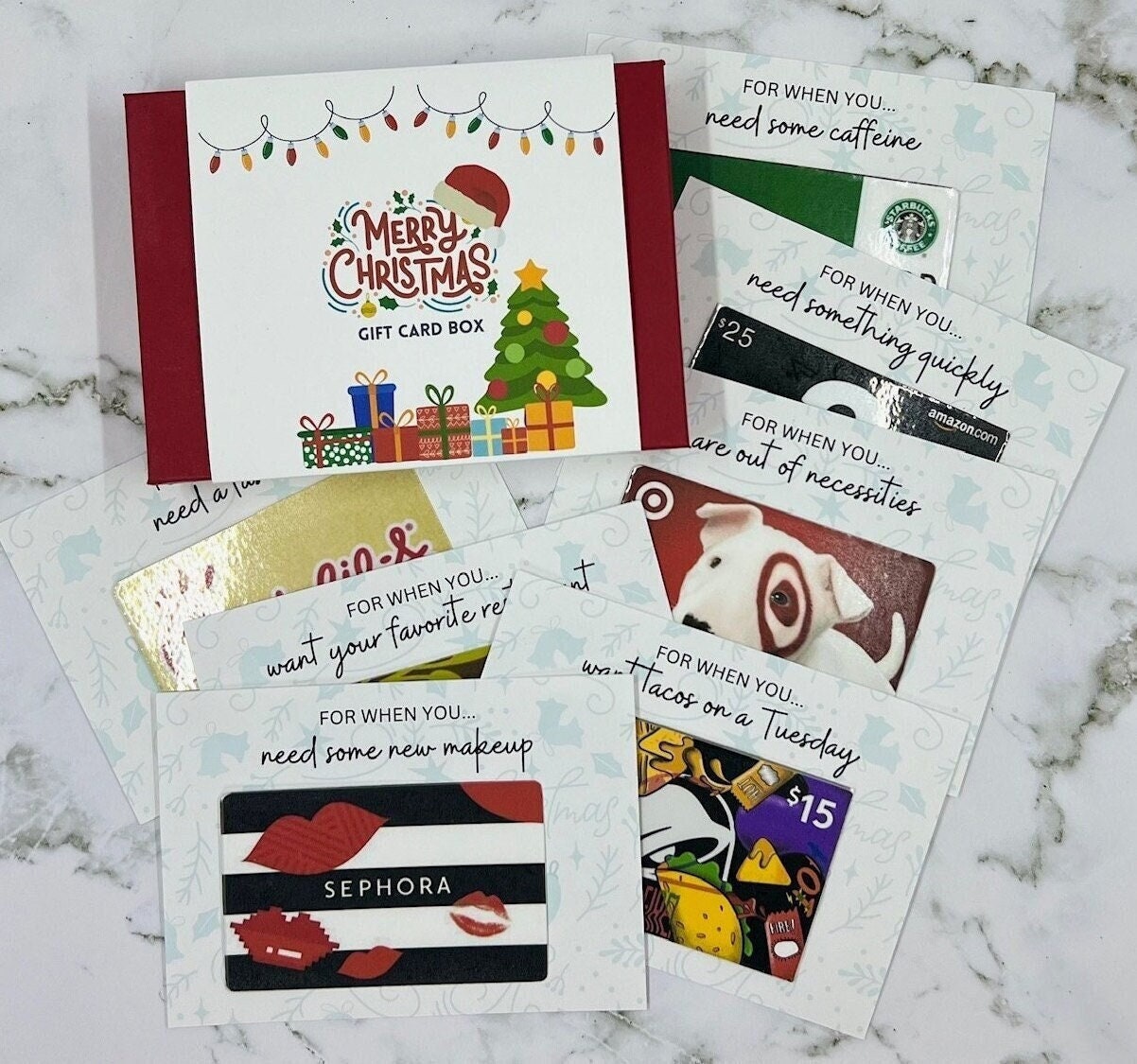 benutzerdefinierte weihnachtsgeschenkkartenbox