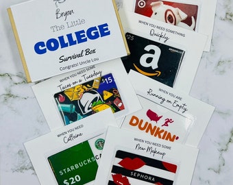 College Gift Card Book, College Care Package, High School Graduation Gift, Personalized Gift for College Student, Cash Holder, Money Holder