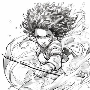 Warrior Princess Coloring Pages for Teens and Adults 40 Printable