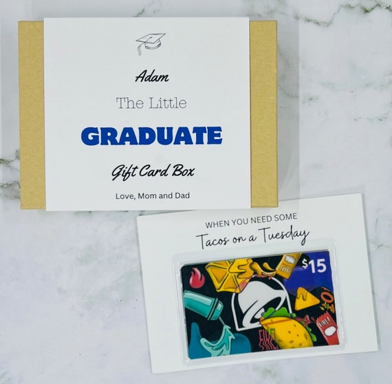 cheap graded sports cards Graduation Gift Laser Engraved Cash Clip Card · Gold · Box & Ribbon · Personalized Card · US main image 1