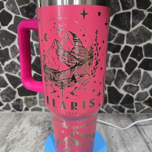 Velaris Tumbler Insulated Hot/Cold Laser Engraved| ACOTAR | Night Court | Feyre | SJM Universe | Bookish 40 oz. Laser Engraved Tumbler