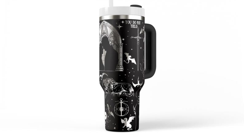 Throne of Glass Tumbler Stainless Steel Travel Mug SJM Universe Book Lover Gift & Reading Fan Collectible image 7