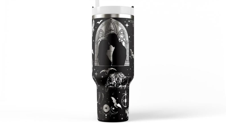 Throne of Glass Tumbler Stainless Steel Travel Mug SJM Universe Book Lover Gift & Reading Fan Collectible image 2