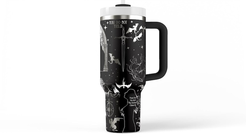 Throne of Glass Tumbler Stainless Steel Travel Mug SJM Universe Book Lover Gift & Reading Fan Collectible image 9