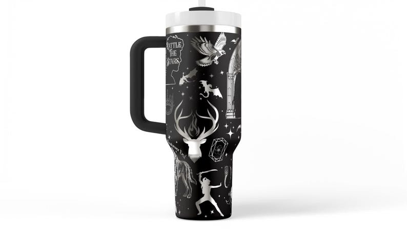 Throne of Glass Tumbler Stainless Steel Travel Mug SJM Universe Book Lover Gift & Reading Fan Collectible image 5