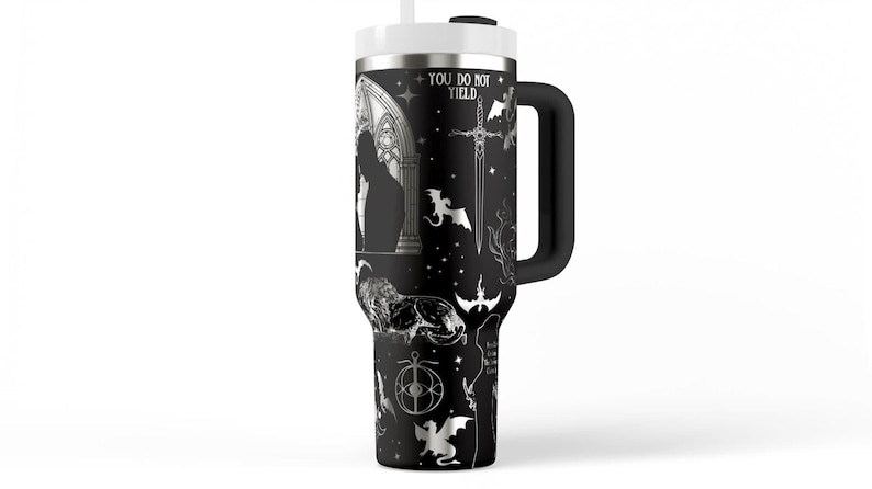 Throne of Glass Tumbler Stainless Steel Travel Mug SJM Universe Book Lover Gift & Reading Fan Collectible image 8