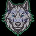 Timberwolf Face Logo: Green SVG, PNG Clipart (digital Download) - Etsy