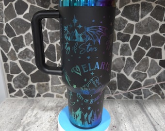 ACOTAR Tumbler Insulated 40 oz  Velaris Night Court  SJM Universe  Laser Engraved