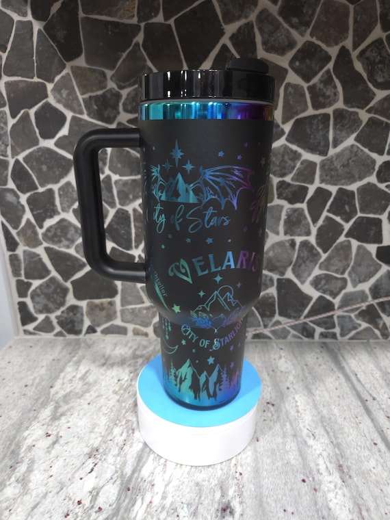 ACOTAR Tumbler Insulated 40 oz Velaris Night Court SJM Universe Laser  Engraved