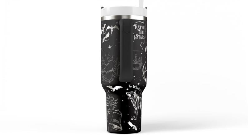 Throne of Glass Tumbler Stainless Steel Travel Mug SJM Universe Book Lover Gift & Reading Fan Collectible image 6
