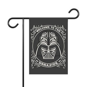 Bandera de bienvenida a Darkside, bandera de Star Wars Darth Vader, bandera única para el hogar y el jardín, bandera de jardín de Disney